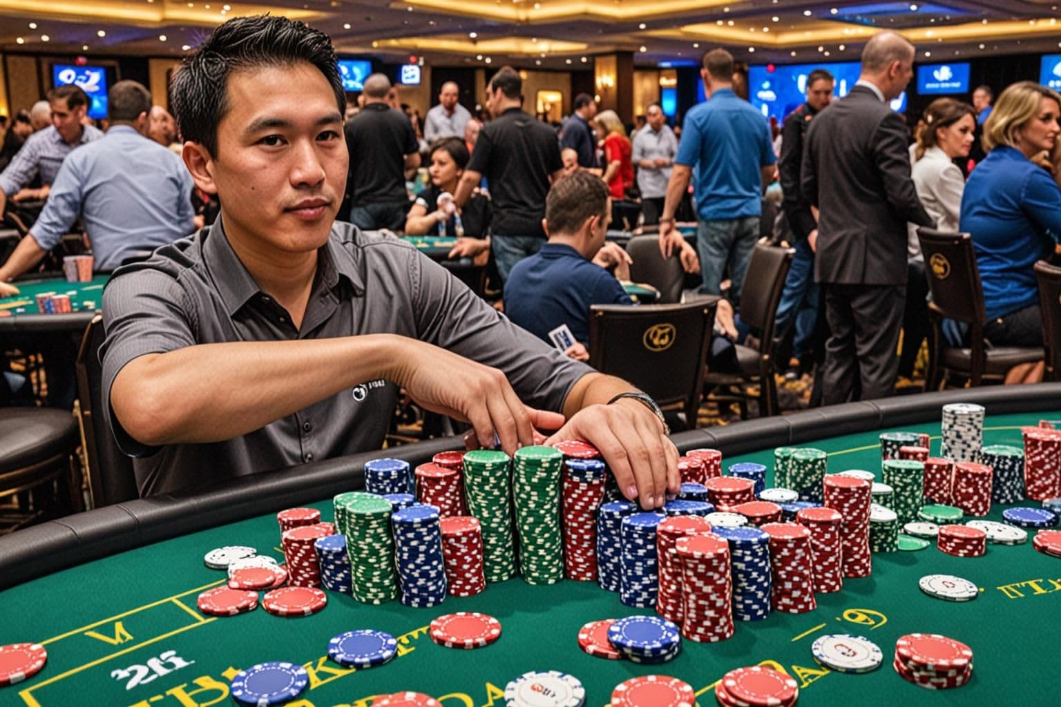 Drāma un augstas likmes atklāšanas Texas Poker Open turnīrā image